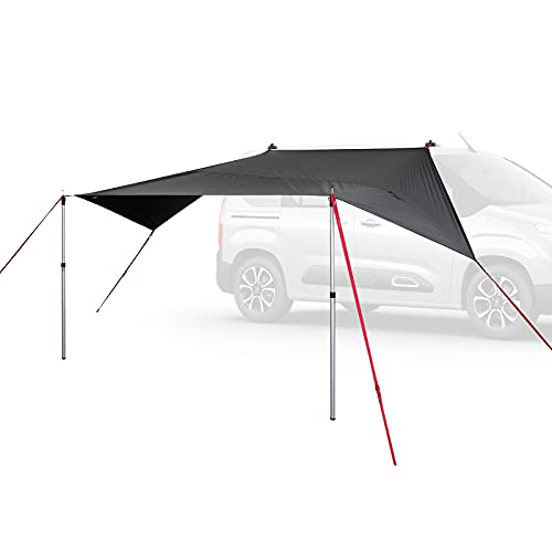 Qeedo Motor Tarp Van Toldo para caravana, remolque, carpa de autobús con ventosas