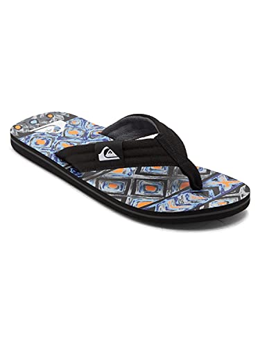 Quiksilver Molokai Layback, Sandalia Hombre, Schwarz, 44 EU