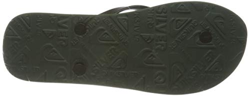 Quiksilver Molokai Panel, Chanclas Hombre, Verde y Negro, 40 EU