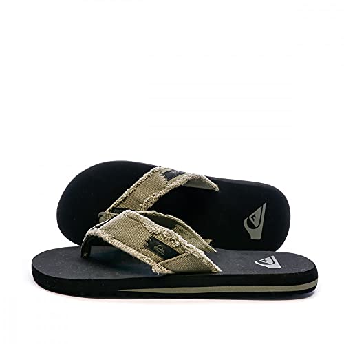 Quiksilver Monkey Abyss M SNDL, Sandalias con Plataforma Plana Hombre, Verde (Green/Black/Brown Xgkc), 44 EU