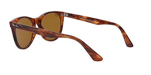 Ray-Ban 0RB2185 Gafas de Sol, Striped Havana, 52 Unisex