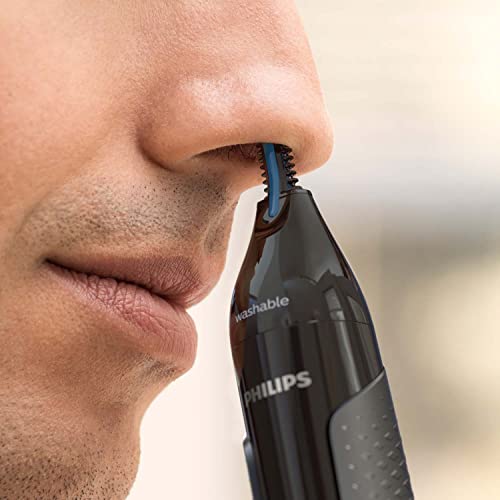 Recortador para nariz, orejas y cejas Nose trimmer Series 3000 de Philips con tecnología PrecisionTrim (modelo NT3650/16)