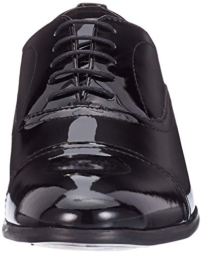 Red Tape Boston, Zapatos de Cordones Oxford Hombre, Negro (Black 0), 43 EU