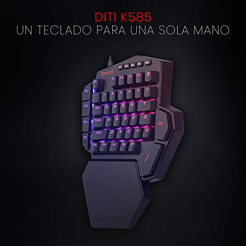 Redragon K585 DITI Teclado mecánico de una Mano Gaming RGB