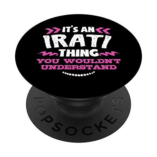 Regalo personalizado de Irati Es una cosa personalizada de PopSockets PopGrip: Agarre intercambiable para Teléfonos y Tabletas