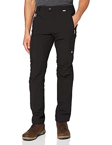 Regatta Highton Pantalón Isoflex Tejido elástico Activo y Impermeable Trousers, Hombre, Black, 42"