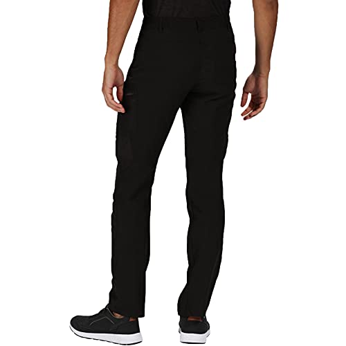 Regatta Highton Pantalón Isoflex Tejido elástico Activo y Impermeable Trousers, Hombre, Black, 42"