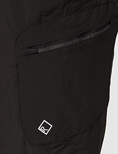 Regatta Highton Pantalón Isoflex Tejido elástico Activo y Impermeable Trousers, Hombre, Black, 42"