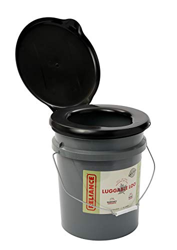 Reliance RE Luggable Loo baño, Negro/Gris, 19 Litre