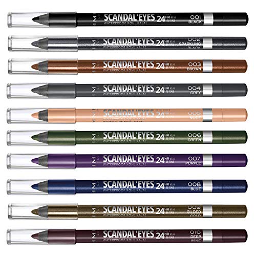 Rimmel London Scandaleyes Waterproof Khol Kajal Liners Tono 3 - 1.3 gr