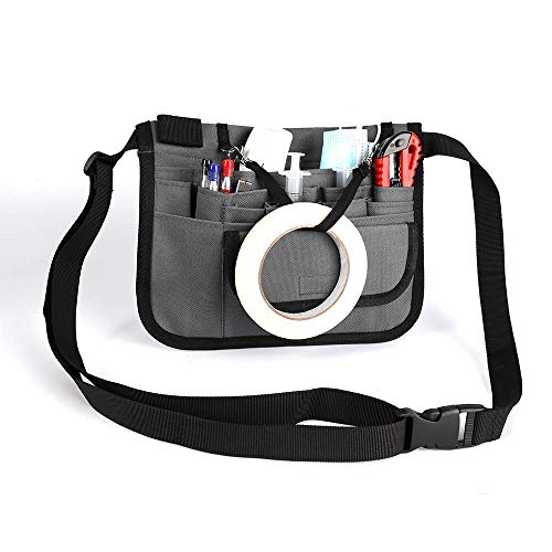 Riñonera para enfermera, Healifty Medical Belt Enfermera Cinturón de enfermería Organizador Riñonera Bolsa Accesorios para enfermeras Cinturón de utilidad Bolsa de herramientas para enfermeras - Gris