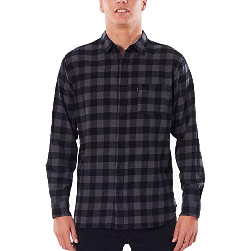 Rip Curl Camisa para hombre Check This L/S Negro S