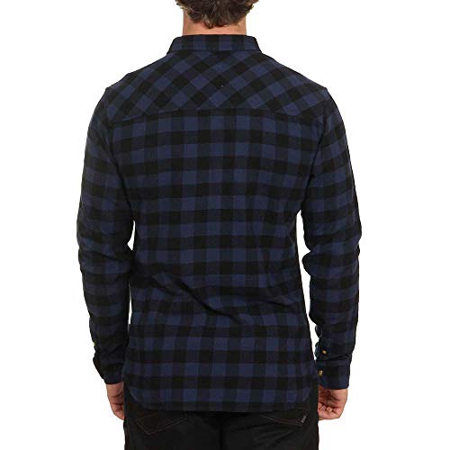 RIP CURL Check IT LS Shirt Camisas Hommes Azul/Negro - XXL - Camisas Manga Larga