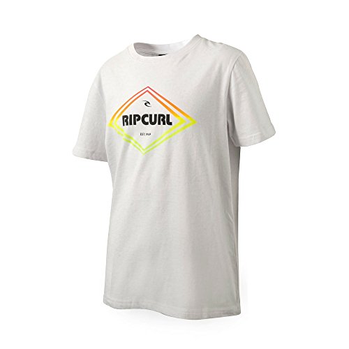 Rip Curl gradian Diamond tee- Camiseta Casual para niños (10, Blanco)