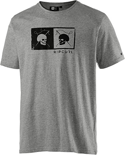 RIP CURL Irreverent Ripawatu - Camiseta/Camisa Deportivas para Hombre, Color Gris, Talla XL