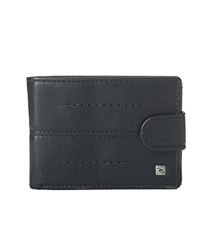 Rip Curl Stitch Clip PU Slim Monedero, 10 cm, Negro