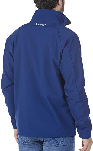 Roc Neige Chaqueta Softshell Hombre, Lisa, con Cremallera y Bolsillos Laterales, Ajuste Velcro en puños. Impermeable, Cortavientos, Alta Capacidad Termica. Hombre Azulina M