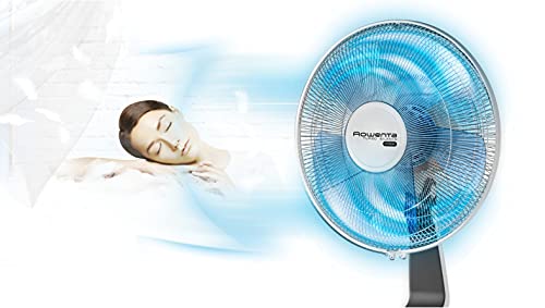 Rowenta Turbo Silence Extreme VU5640 Ventilador de pie con 4 velocidades y de 30 cm, posición nocturna extra silenciosa, oscilación Automática, orientación y altura ajustable