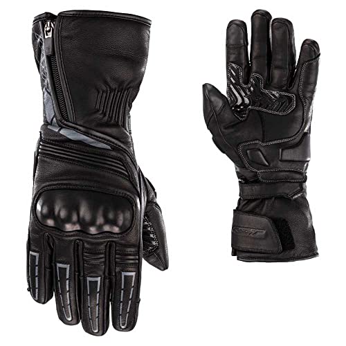 RST Guante de Moto Storm 2 Textile CE para Mujer, Impermeable, Negro XL