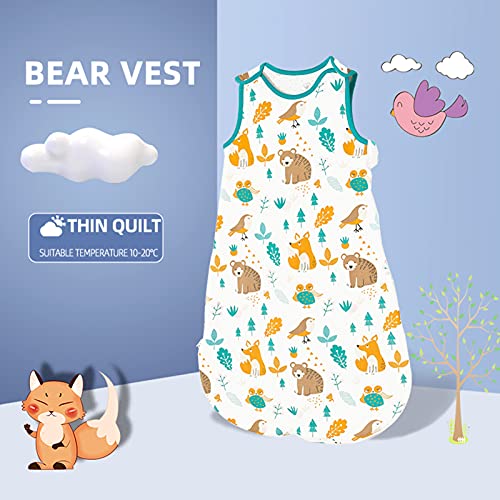 Saco De Dormir para Bebe Todo El AñO Saco Dormir Bebe TOG 2.5 Saquito Bebe Invierno 100% Gigoteuse Coton Bio Newborn Unisex 0-3 AñOs (Talla S, por Debajo de 75 cm)