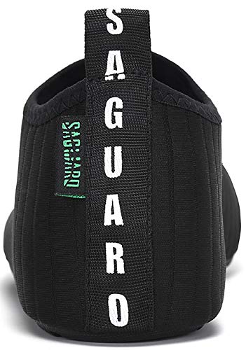 SAGUARO Escarpines Hombre Mujer para Buceo Snorkel Surf Natación Piscina Vela Mares Rocas Río Zapatos para Agua Calzado Playa Zapatillas Deportes Acuáticos (033 Negro,36/37 EU)