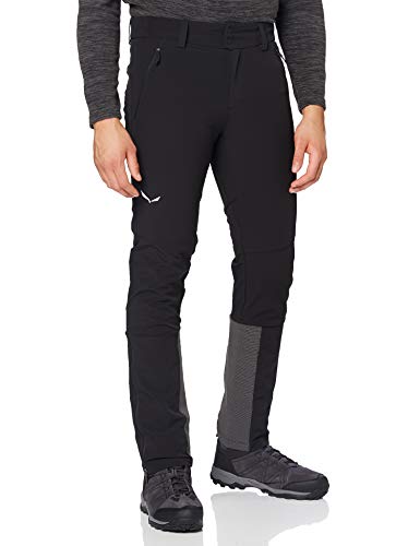 SALEWA Sesvenna Esquí Tour DST Pantalón, Otoño-Invierno, Hombre, Color Black out, tamaño Small