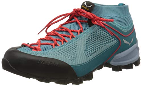 Salewa WS Alpenviolet Knitted, Zapatos de Senderismo Mujer, Azul (Canal Blue/Ocean), 36.5 EU