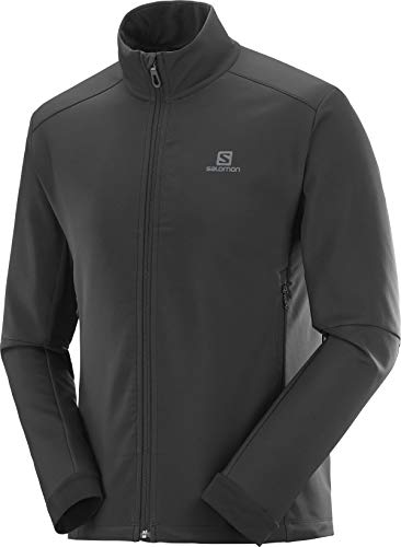 SALOMON Agile Softshell JKT M Chaqueta, Hombre, Black, s