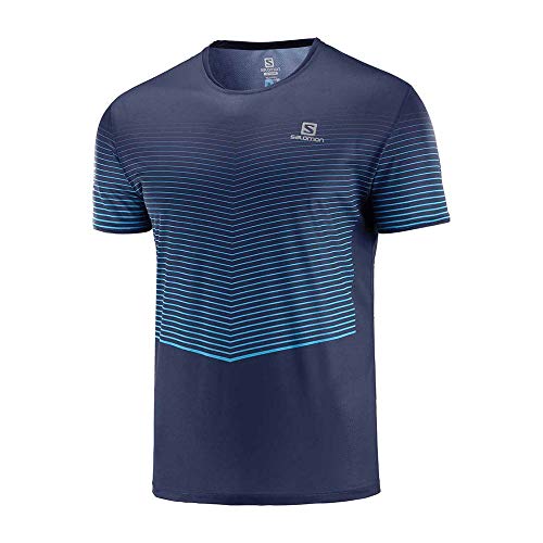 SALOMON Camiseta MC Sense Azul Marino