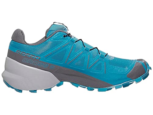 Salomon Men's Speedcross 5 Trail Running Shoe, Hawaiian Ocean/Stormy Weather/Quarry, 11.5