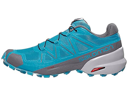 Salomon Men's Speedcross 5 Trail Running Shoe, Hawaiian Ocean/Stormy Weather/Quarry, 11.5