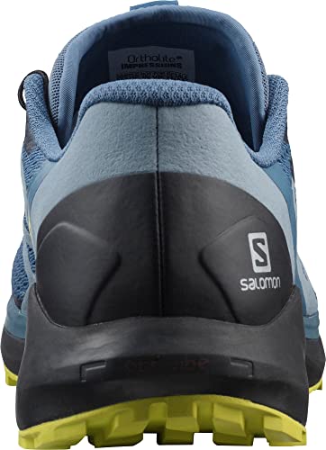 SALOMON Sense Ride 4, Zapatillas de Senderismo Hombre, Copen Blue/Black/Evening Primrose, 46 2/3 EU