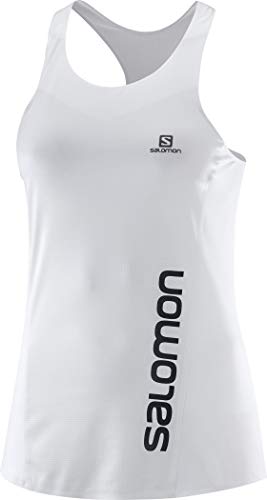 Salomon Sense Tank 2019 - Camiseta sin mangas para mujer, color blanco, primavera/verano, color blanco, tamaño medium