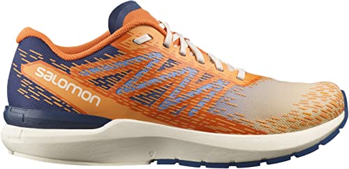 SALOMON Shoes Sonic 5 Balance, Zapatillas de Running Hombre, Bleached Sand/Blazing Orange/Astral, 42 EU