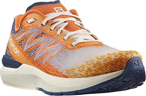 SALOMON Shoes Sonic 5 Balance, Zapatillas de Running Hombre, Bleached Sand/Blazing Orange/Astral, 42 EU