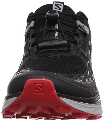 SALOMON Shoes Ultra Glide, Zapatillas de Trail Running Hombre, Black/Alloy/Goji Berry, 40 2/3 EU