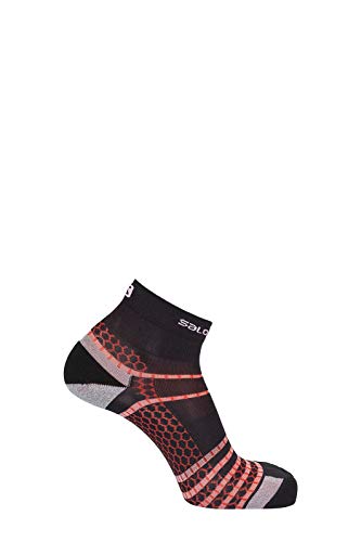 SALOMON Socks NSO Mid Run Chaqueta Shell, Blanco/Rojo Racing, Medium Unisex