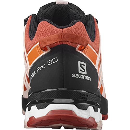 Salomon XA Pro 3D V8 Gore-Tex - Zapatos de Running, Mujer, Multicolor (Mec Orange Peachy Keen Red Orange), 40 ⅔ EU