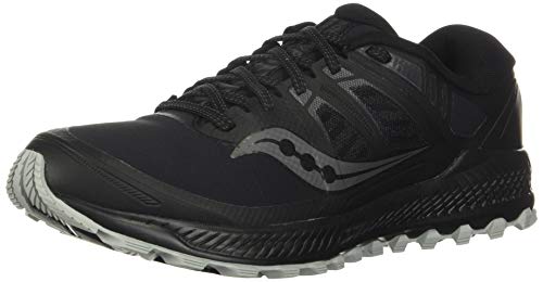 Saucony Men's S20541-1 Peregrine ICE+ Running Shoe, Blackout - 7 M