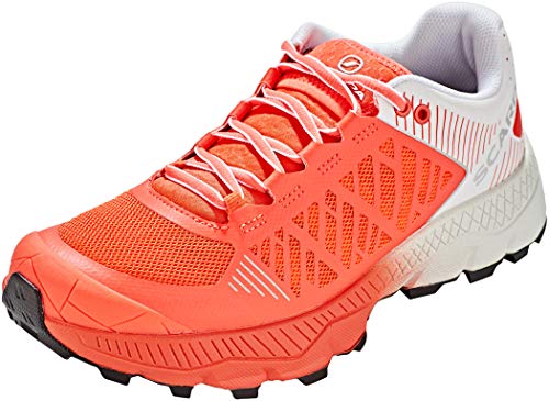 Scarpa SPIN Ultra WMN, Zapatillas de Trail Running Mujer, Bright Red-White ARS6 Velox MAX LB, 39.5 EU