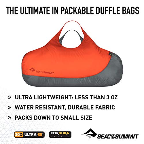 SEA TO SUMMIT Ultra-SIL Duffle Bag Saco Montañismo, Alpinismo y Trekking, Adultos Unisex, Naranja (Orange), Talla Única