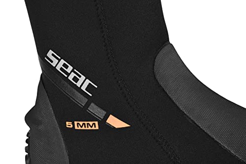 Seac Basic HD C/CERN. - Escarpín de Buceo, Unisex, Color Negro, Talla XL