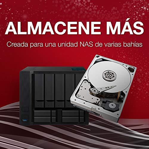 Seagate IronWolf Pro, 8 TB, NAS, Disco duro interno, HDD, CMR 3,5" SATA 6 GB/s, caché 256 MB, almacenamiento RAID, 3 años Rescue Services (ST8000NE0004)