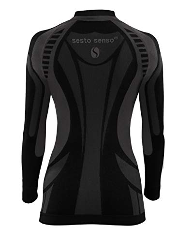 Sesto Senso Camiseta Térmica De Manga Larga Para Mujeres Thermo Active Woman, Gris,L