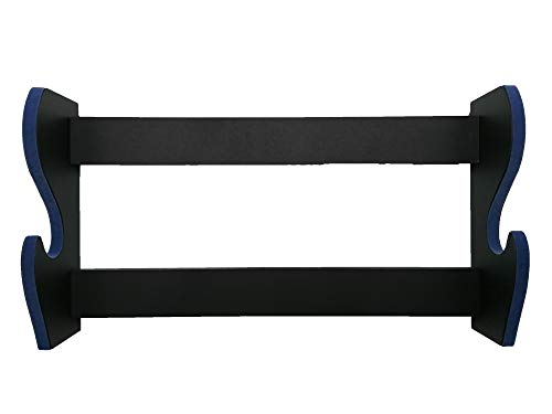 Shop SoftAir® Soporte expositor para Katana de 1 plaza de pared de madera con soporte para Katana terciopelo azul y historia de los Samurai