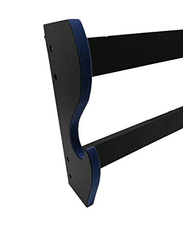 Shop SoftAir® Soporte expositor para Katana de 1 plaza de pared de madera con soporte para Katana terciopelo azul y historia de los Samurai