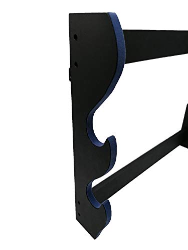 Shop SoftAir® Soporte expositor para Katana de 2 plazas de pared de madera con soporte para katane terciopelo azul y historia de los Samurai