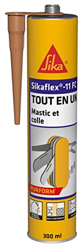 Sikaflex 11 FC Purform Beige, Masilla y juntas multiusos, masilla de pegamento multisoporte, interior y exterior (sikaflex 11 FC+), 300 ml