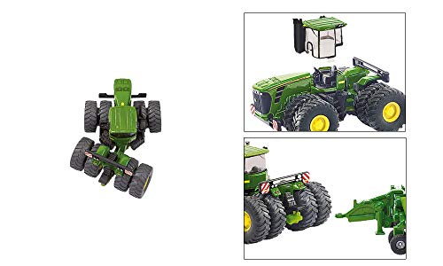 siku 1856, Tractor John Deere 9630 con Amazone Centaur, 1:87, Metal/Plástico, Verde, Elementos plegables