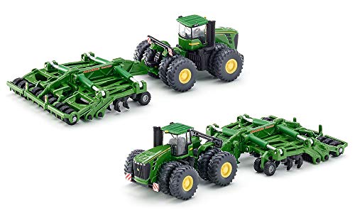 siku 1856, Tractor John Deere 9630 con Amazone Centaur, 1:87, Metal/Plástico, Verde, Elementos plegables